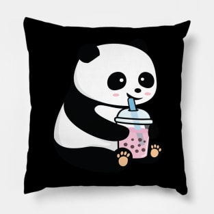 Kawaii Cute Anime Panda Otaku Japanese Bubble Boba Tea Pillow