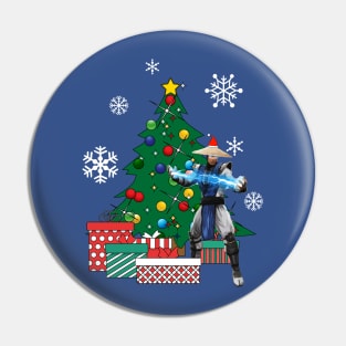 Raiden Around The Christmas Tree Mortal Kombat Pin