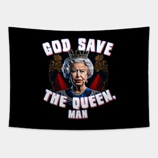 God Save the Queen Man Tapestry