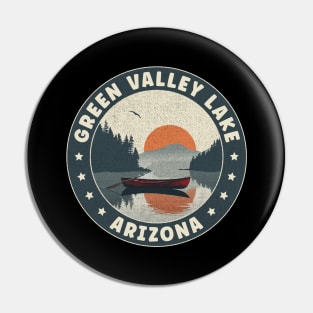 Green Valley Lake Arizona Sunset Pin
