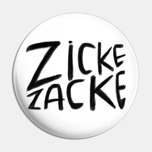 German, Zicke Zacke Pin