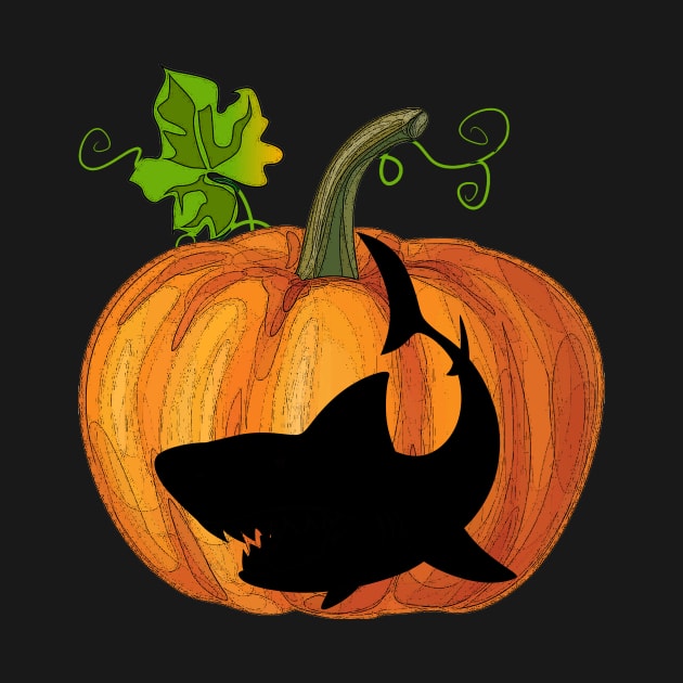 Shark in pumpkin by Flavie Kertzmann