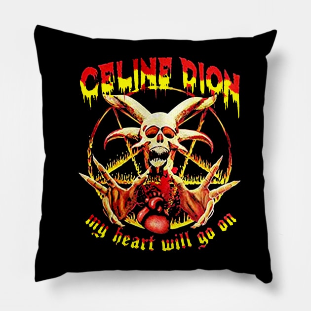 Celine dion art fire Pillow by BLACKLEAF