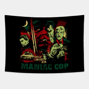 Justice From The Grave Maniac Cop Revenge Tee Tapestry