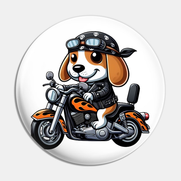 Biker Beagle Pin by UnleashedCreationz