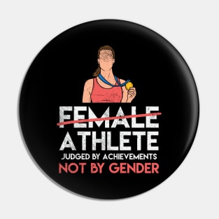 Female Athlete Gender Equality Pin