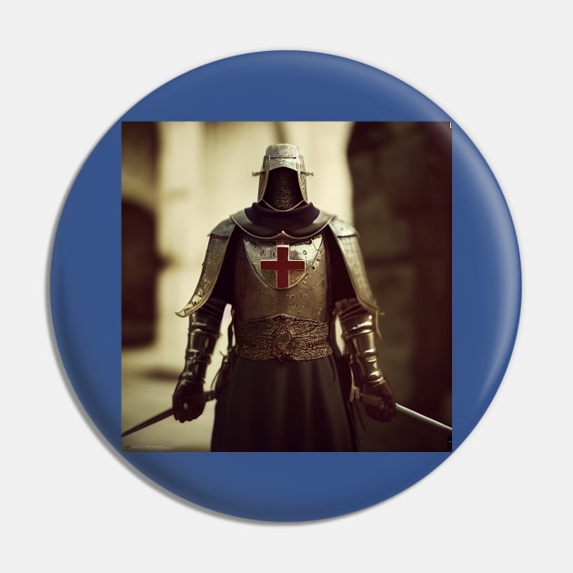 Knights Templar in The Holy Land Pin by Grassroots Green