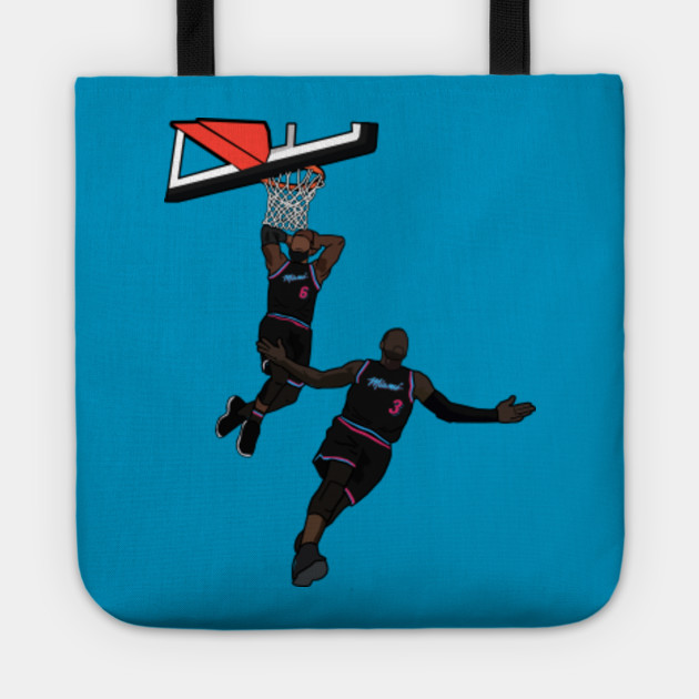 wade lebron alley oop poster