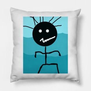 Baby's First Step Stick Figure Pillow