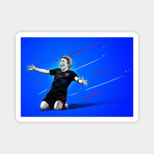 Luka Modric - Croatia 2018 World Cup Football Artwork Magnet