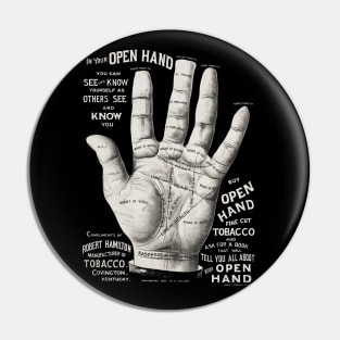 Palm Reading Chart Pin