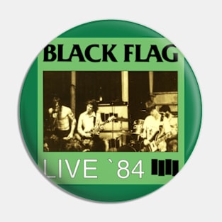 Black Flag - Live'84 Pin