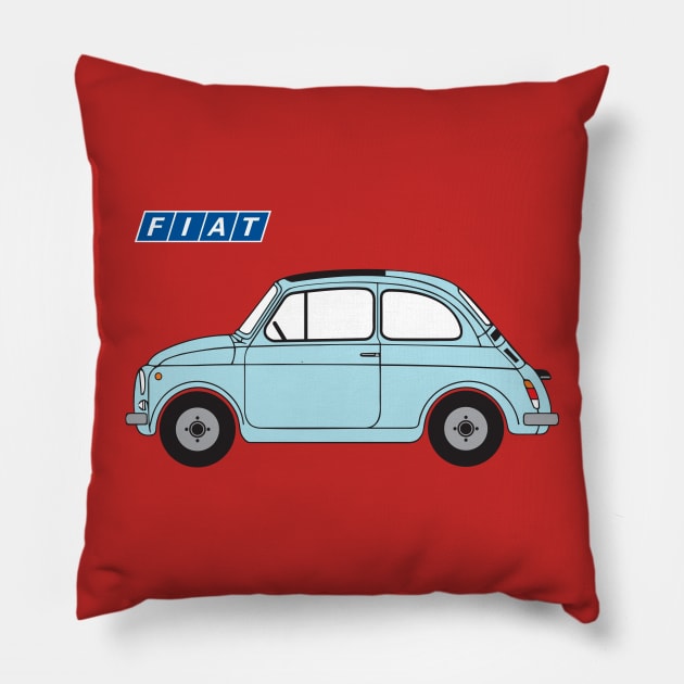Classic Fiat Pillow by CreativePhil