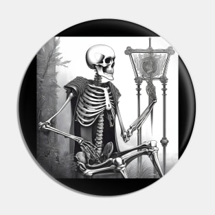 Ancient skeleton drawing Pin