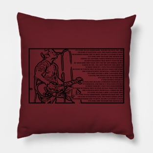 Tony singer Sly Tribute Pillow