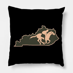 Kentucky Horse Racing Pillow