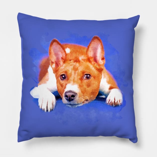 Basenji Pillow by Nartissima