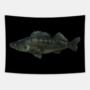 Blue walleye Tapestry