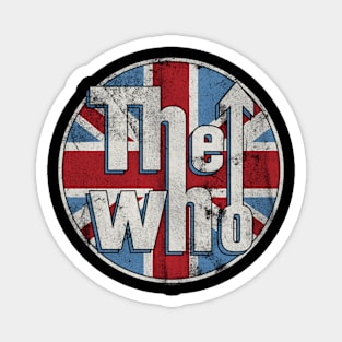 The Who Union Jack Circle Magnet