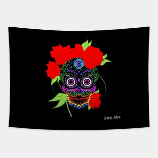 roses and adela catrina ecopop Tapestry