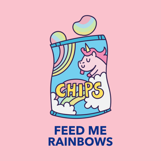 Unicorn - Feed Me Rainbows by Shaun Dowdall