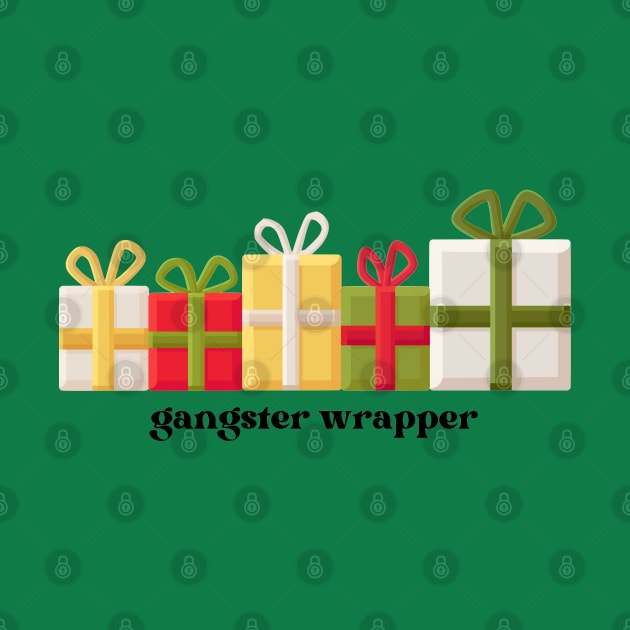 gangster wrapper Christmas presents by Pearlie Jane Creations