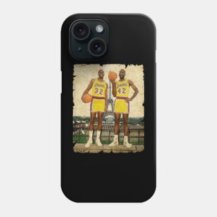 Magic Johnson and James Worthy Phone Case