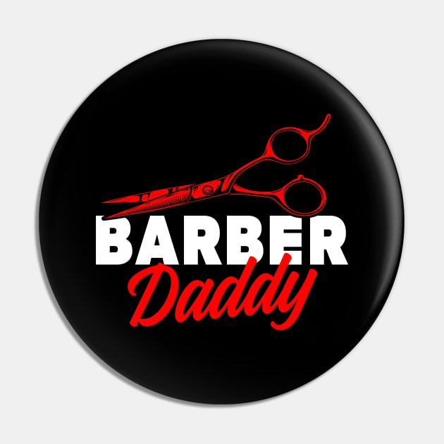 Barber Gift Barber Daddy Haircutting Gift Barber Shears Male Hairstylist Pin by InnerMagic