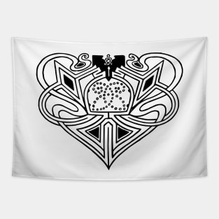 Medieval Celtic Heart Tapestry