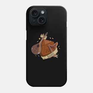 D20 Bard Fantasy Dice Phone Case