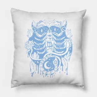 Light Blue Mystic Scorpio Zodiac Pillow