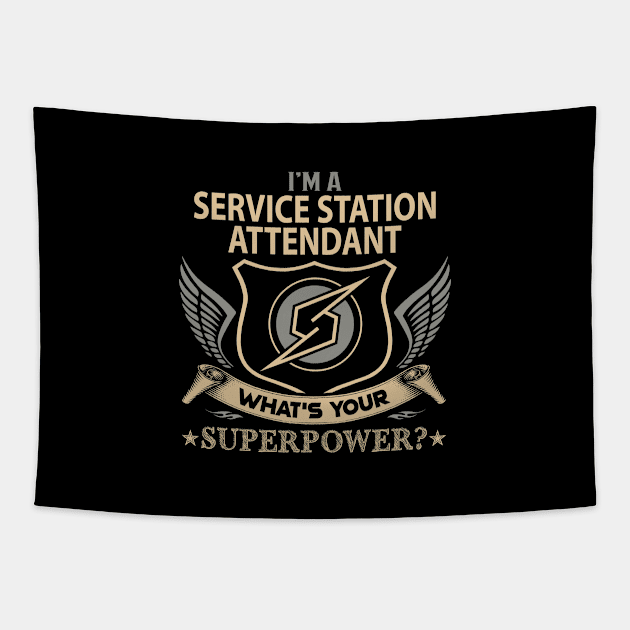 Service Station Attendant T Shirt - Superpower Gift Item Tee Tapestry by Cosimiaart