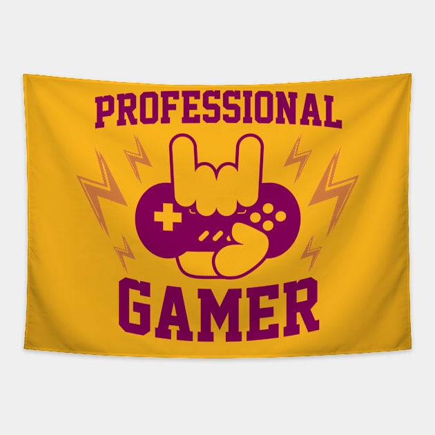 PROFESSIONAL GAMER, Gift Gaming Tapestry by Fashion Style