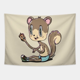 Squirrel girl and her baby acorn~ Tapestry