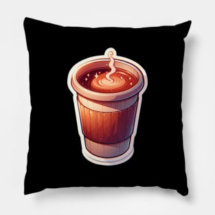 Coffee Cafe Vintage Since Established Pillow