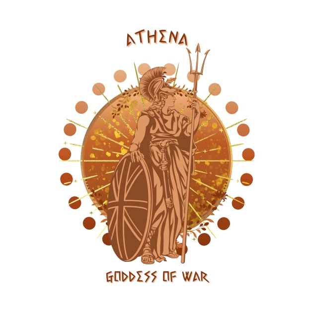 Athena goddess of wisdom and warfare by Mirksaz