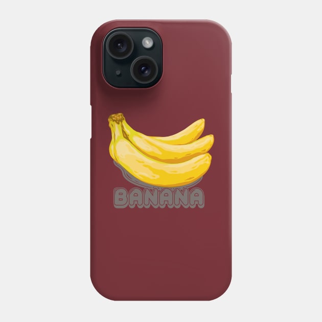 Yellow Banana Phone Case by nelateni