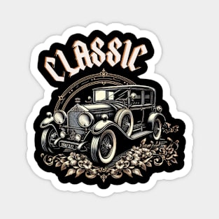 I'm not old I'm classic royal car design Magnet