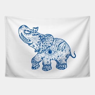 blue elephant Tapestry