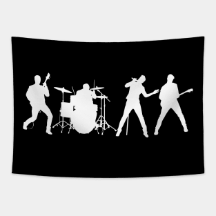 Rock Band Silhouette Tapestry