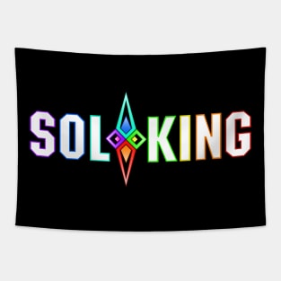 SOL KING LOGO - WHITE TEXT Tapestry