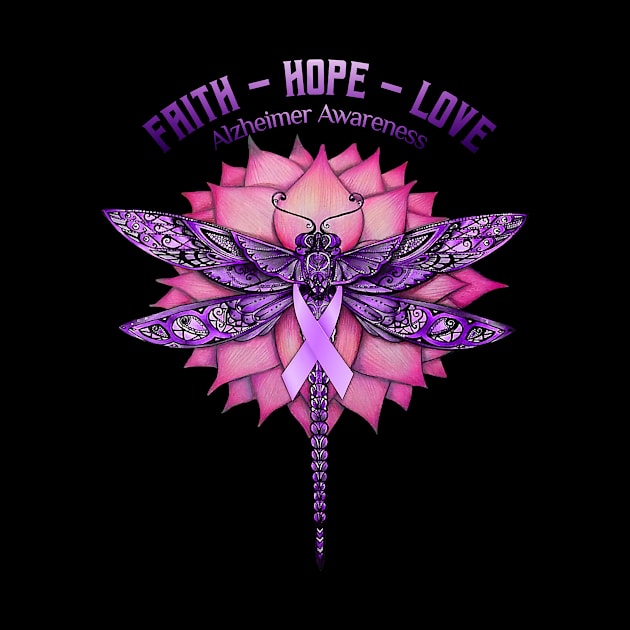 Butterfly Faith Hope Love Alzheimer Awareness Gift by thuylinh8