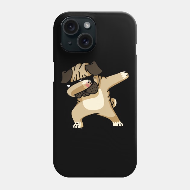 Dabbing Pug funny shirt Hip Hop Dabbin Phone Case by vo_maria