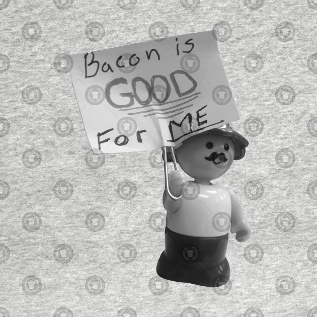 Bacon is Good for Me Bacon Pancake Long Sleeve TShirt TeePublic