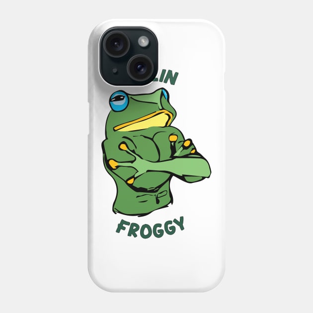 Feelin Froggy Phone Case by Sketch_Sesh