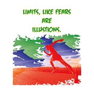 Running, Fitness Marathon No fear Quote T-Shirt