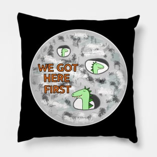 Reptilians on Moon Pillow