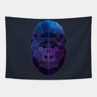 Galaxy Gorilla Geometric Animal Tapestry