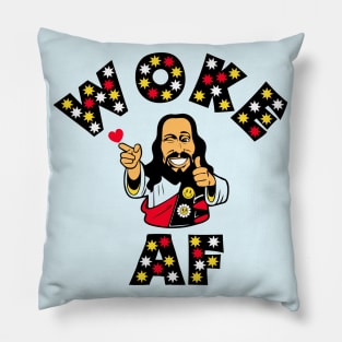 Woke AF - Jesus Pillow