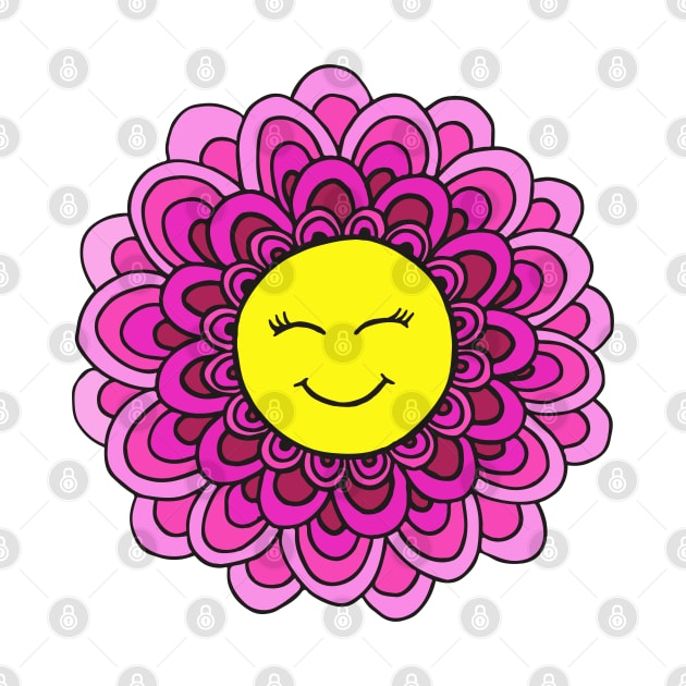 Happy Face Flower by julieerindesigns